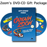 Captain Zoom's DVD & CD Gift Package